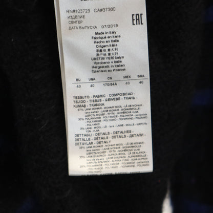 GIORGIO ARMANI Italian Mohair Blend Sweater Black Size 40