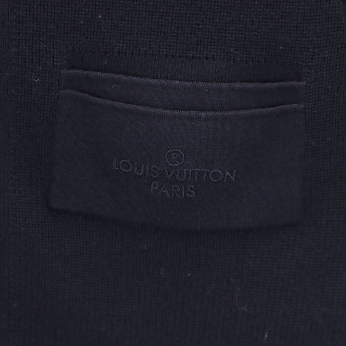LOUIS VUITTON Knit Jacket Navy Size S