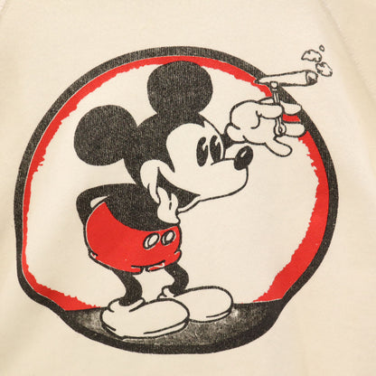 BASSETT WALKER 90s USA Made Mickey Sweatshirt White Size M
