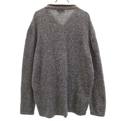 HERMES 90s Italian Half-Zip Multi Knit Sweater Size XXL