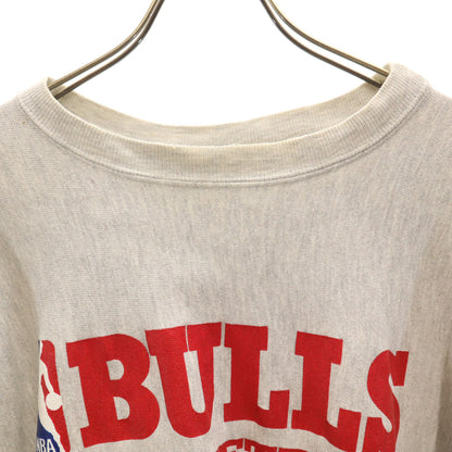 Champion 90s USA Reverse Weave BULLS Sweatshirt Gray Size XL