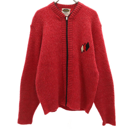 WELGRUME 60s USA Vintage Mohair Blend Cardigan Red Size M