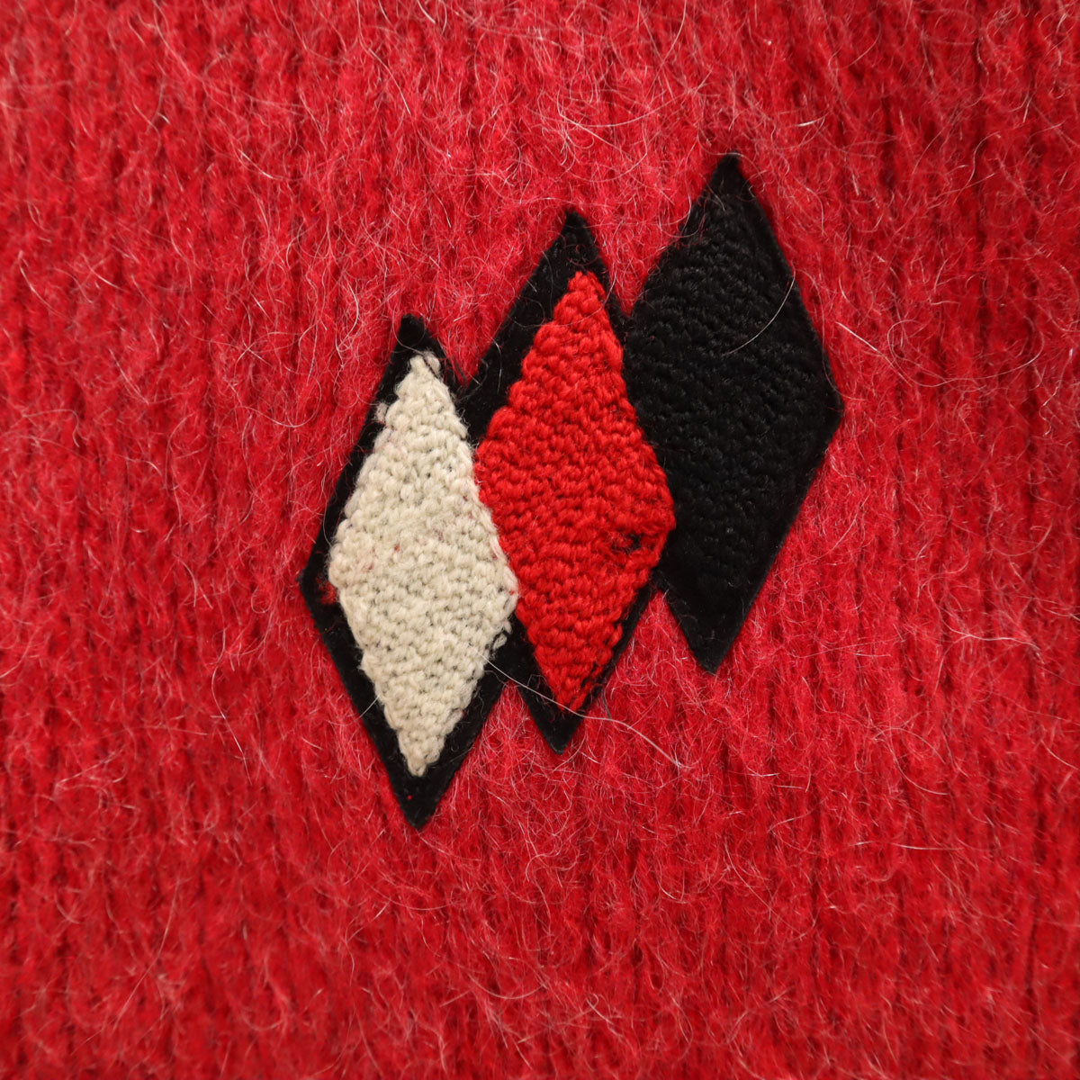 WELGRUME 60s USA Vintage Mohair Blend Cardigan Red Size M
