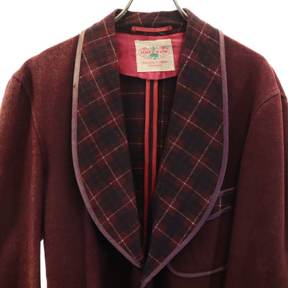 State O Maine 30s Vintage Smoking Jacket Red