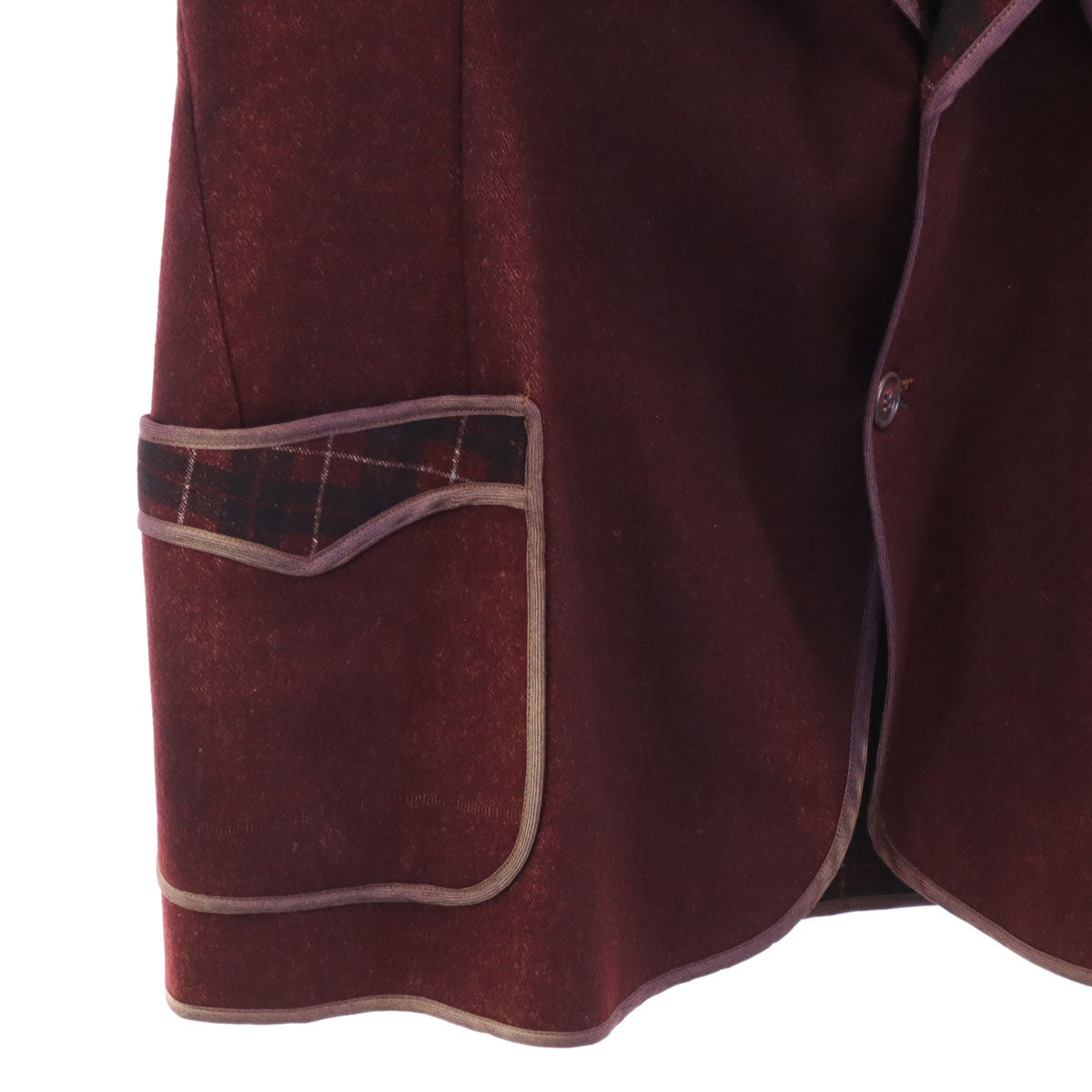 State O Maine 30s Vintage Smoking Jacket Red