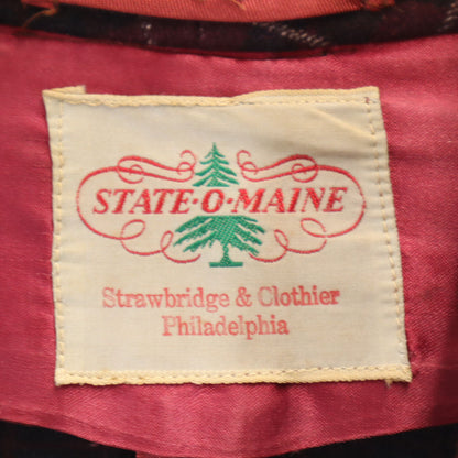State O Maine 30s Vintage Smoking Jacket Red