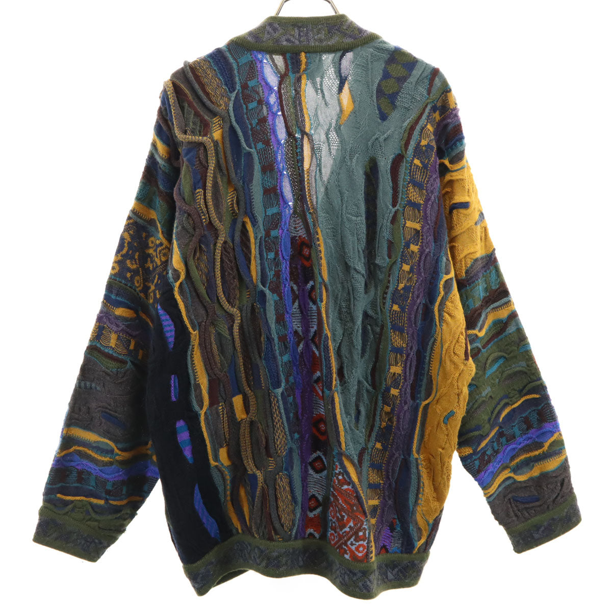 COOGI 90s Australian 3D Knit Cardigan Multi Size S