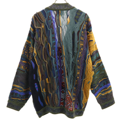 COOGI 90s Australian 3D Knit Cardigan Multi Size S