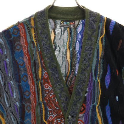 COOGI 90s Australian 3D Knit Cardigan Multi Size S
