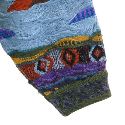 COOGI 90s Australian 3D Knit Cardigan Multi Size S