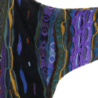 COOGI 90s Australian 3D Knit Cardigan Multi Size S