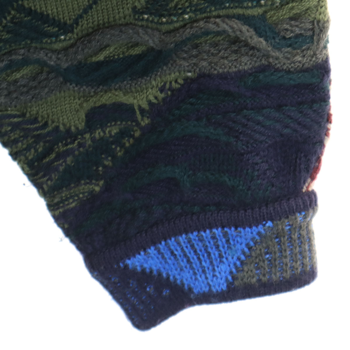 COOGI 90s Australia 3D Knit V-Neck Cardigan Multi Size M