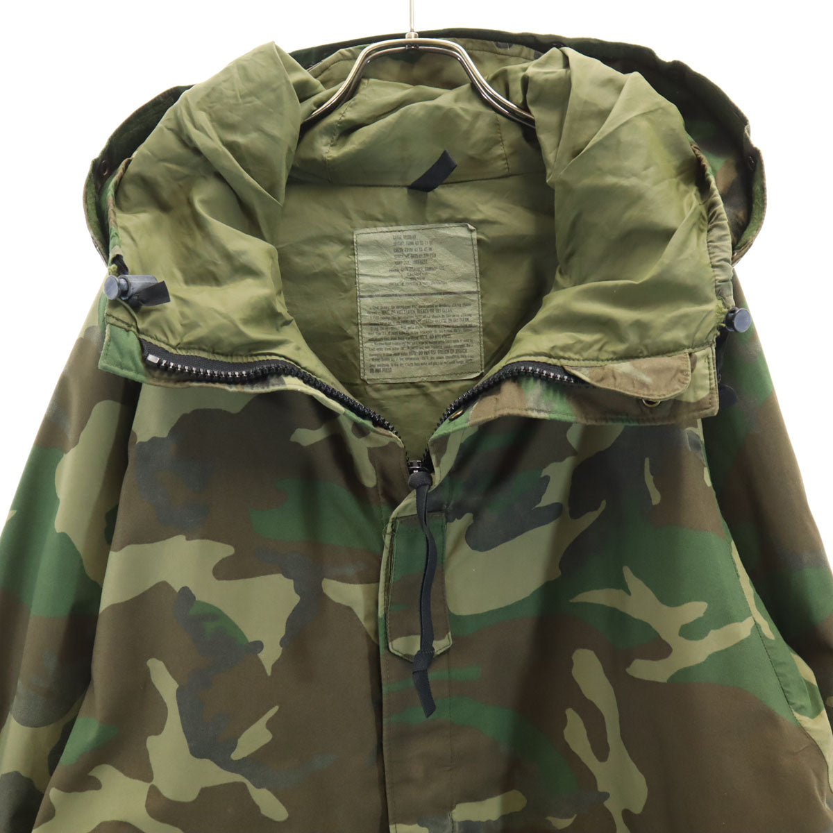 US ARMY 90s Gore-Tex Camo Field Jacket Khaki Size L