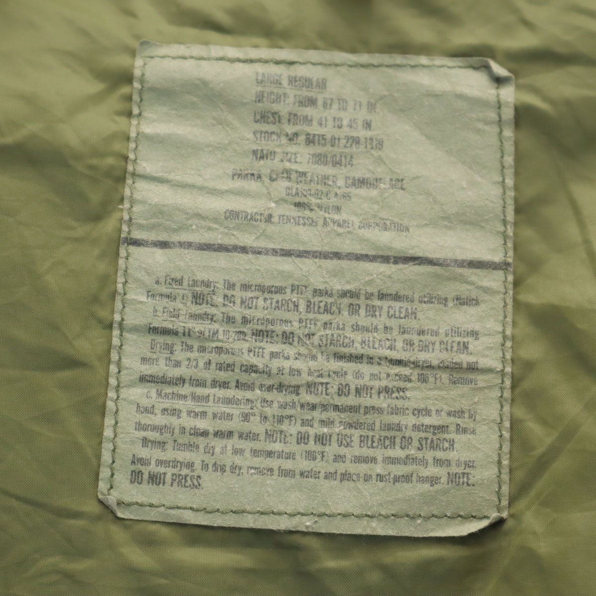 US ARMY 90s Gore-Tex Camo Field Jacket Khaki Size L