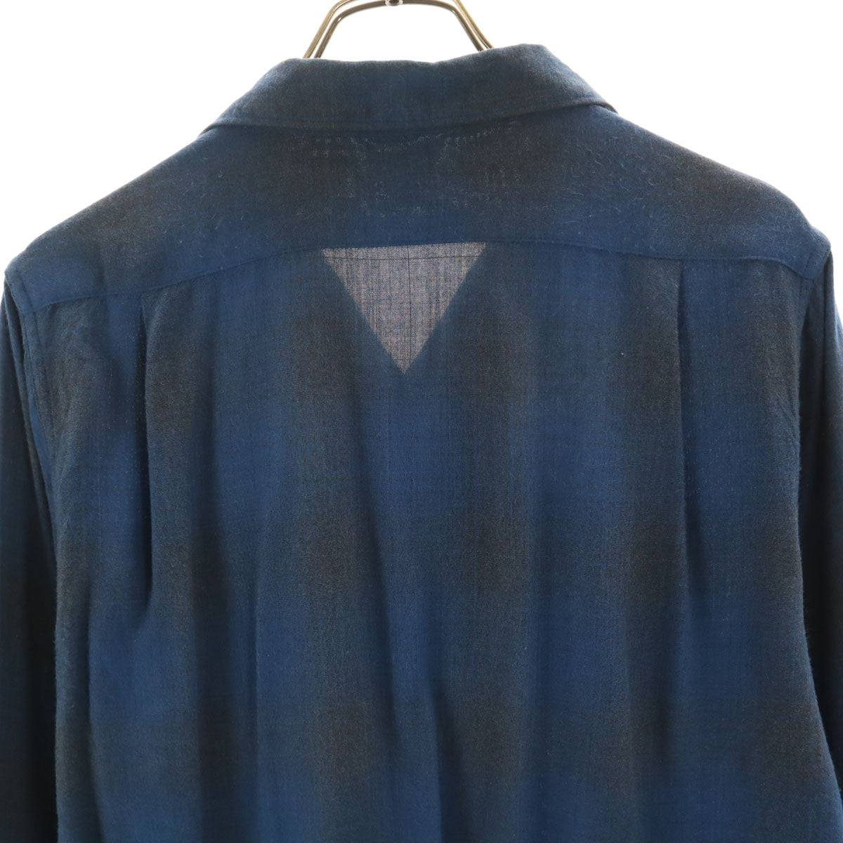 COOTIE PRODUCTIONS Japan Plaid Open Collar Shirt Navy Size S