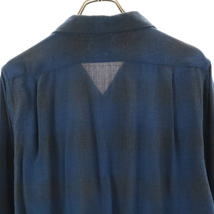 COOTIE PRODUCTIONS Japan Plaid Open Collar Shirt Navy Size S