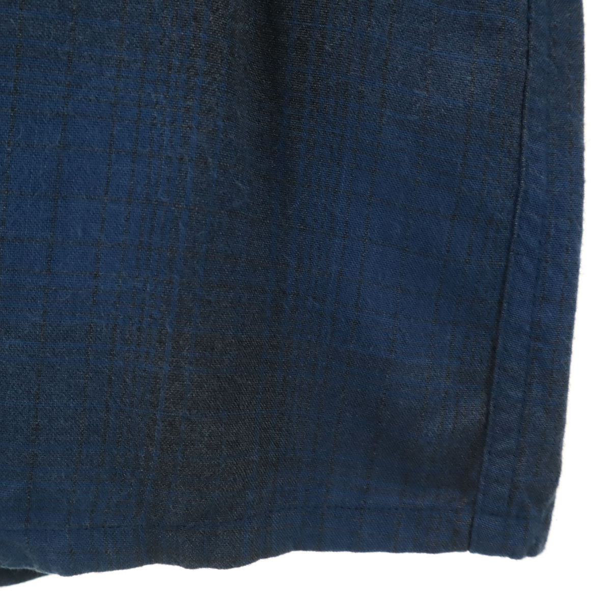 COOTIE PRODUCTIONS Japan Plaid Open Collar Shirt Navy Size S