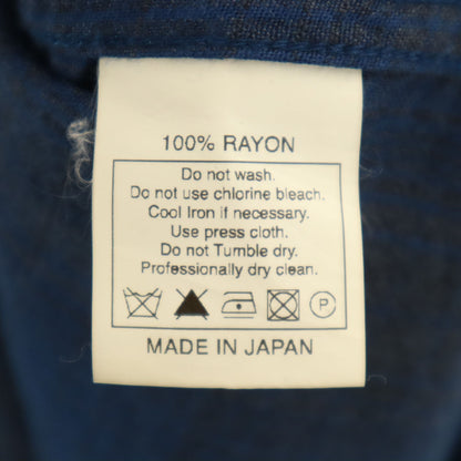 COOTIE PRODUCTIONS Japan Plaid Open Collar Shirt Navy Size S