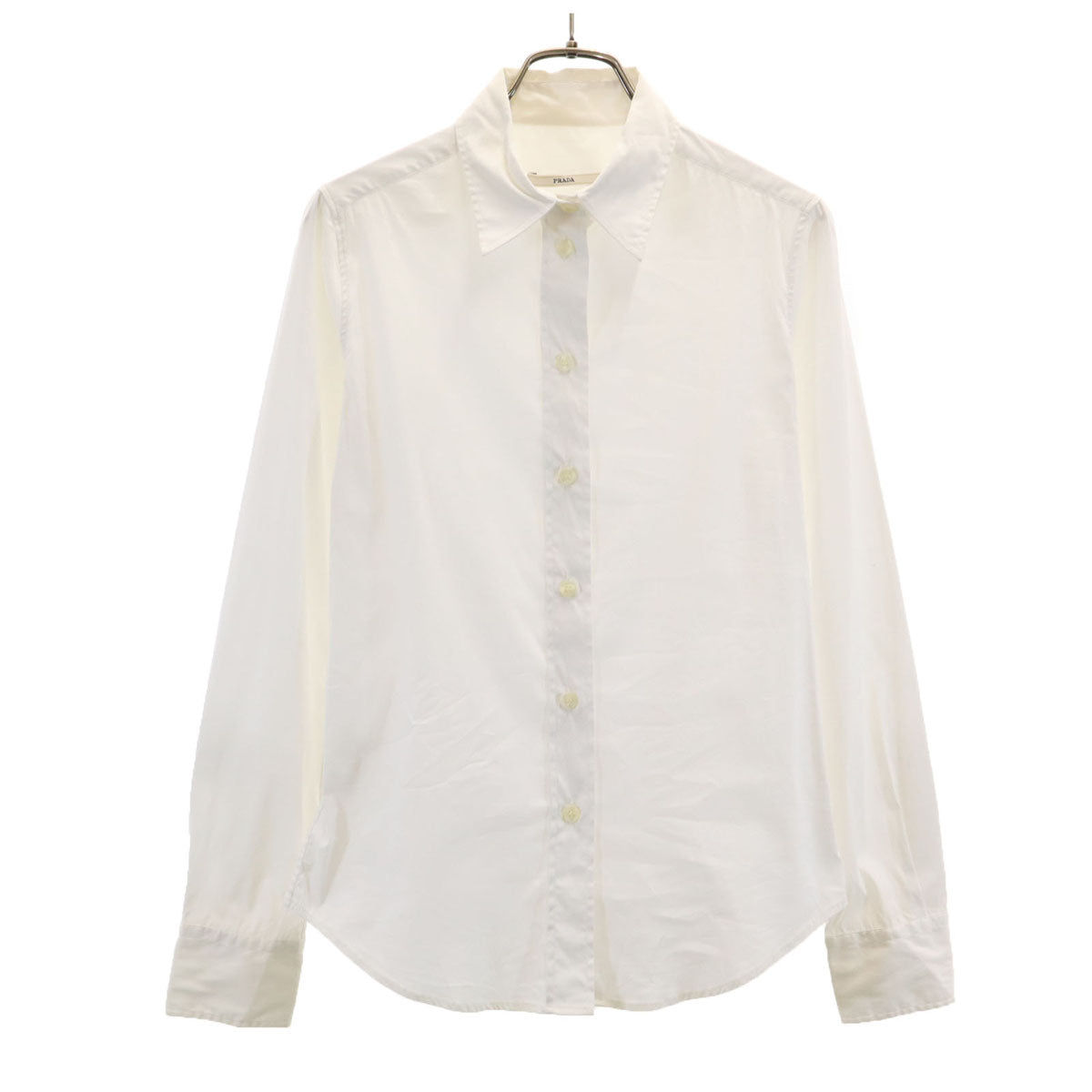 PRADA Long Sleeve Button-Up White Size 38