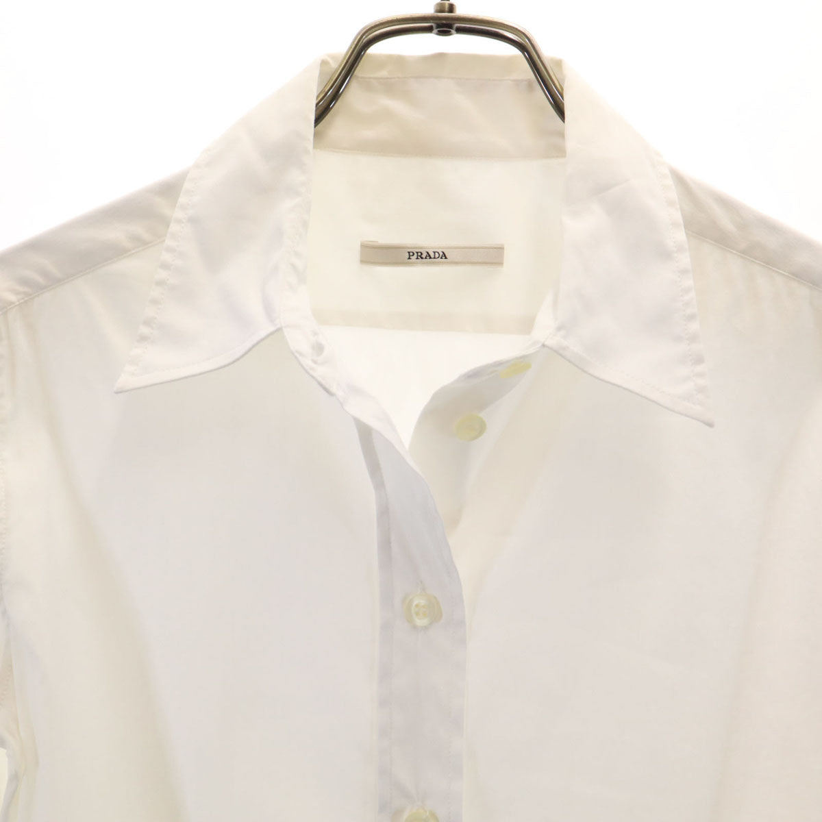 PRADA Long Sleeve Button-Up White Size 38