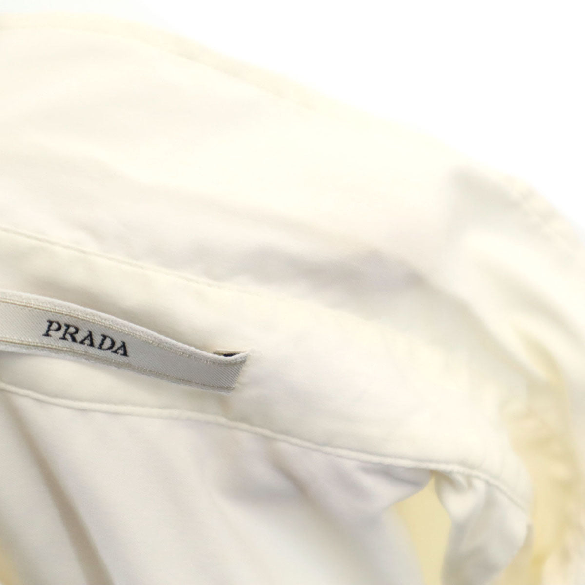 PRADA 2007 Long Sleeve Button-Up White Size 38