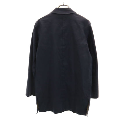 PRADA Stand Collar Coat Navy Size 40