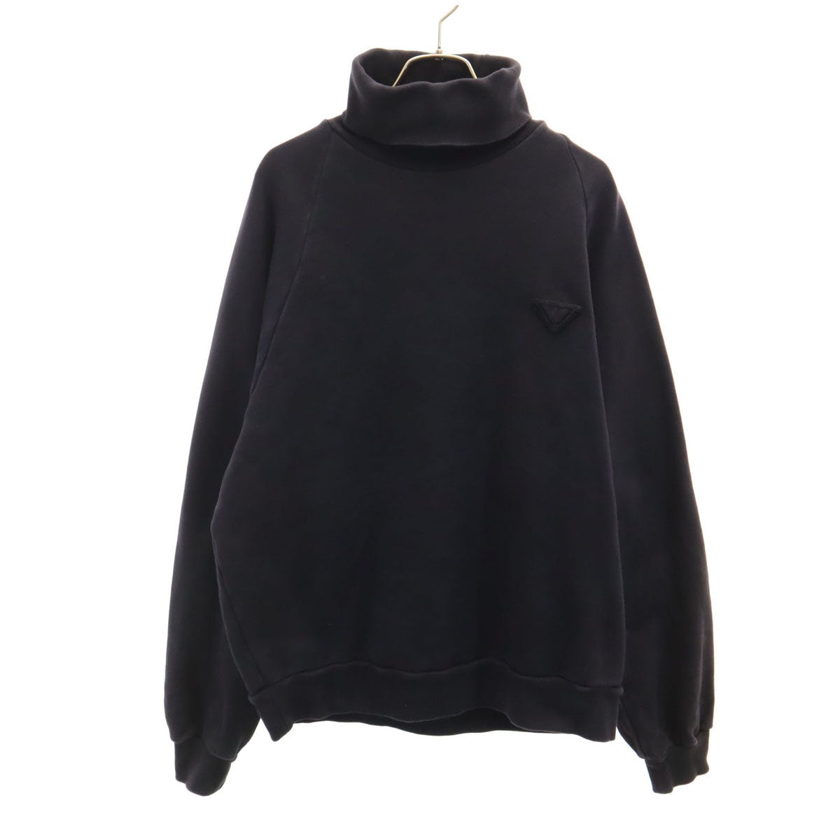 PRADA Italian Turtleneck Sweatshirt Black Size M