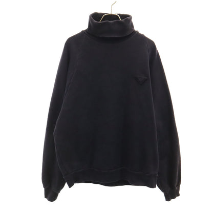 PRADA Italian Turtleneck Sweatshirt Black Size M