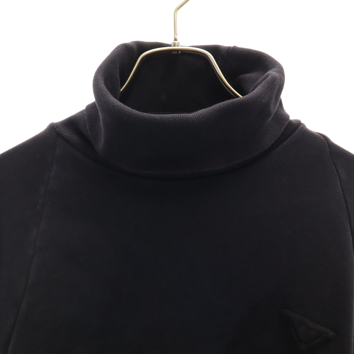 PRADA Italian Turtleneck Sweatshirt Black Size M