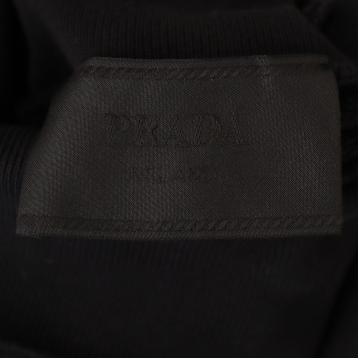 PRADA Italian Turtleneck Sweatshirt Black Size M