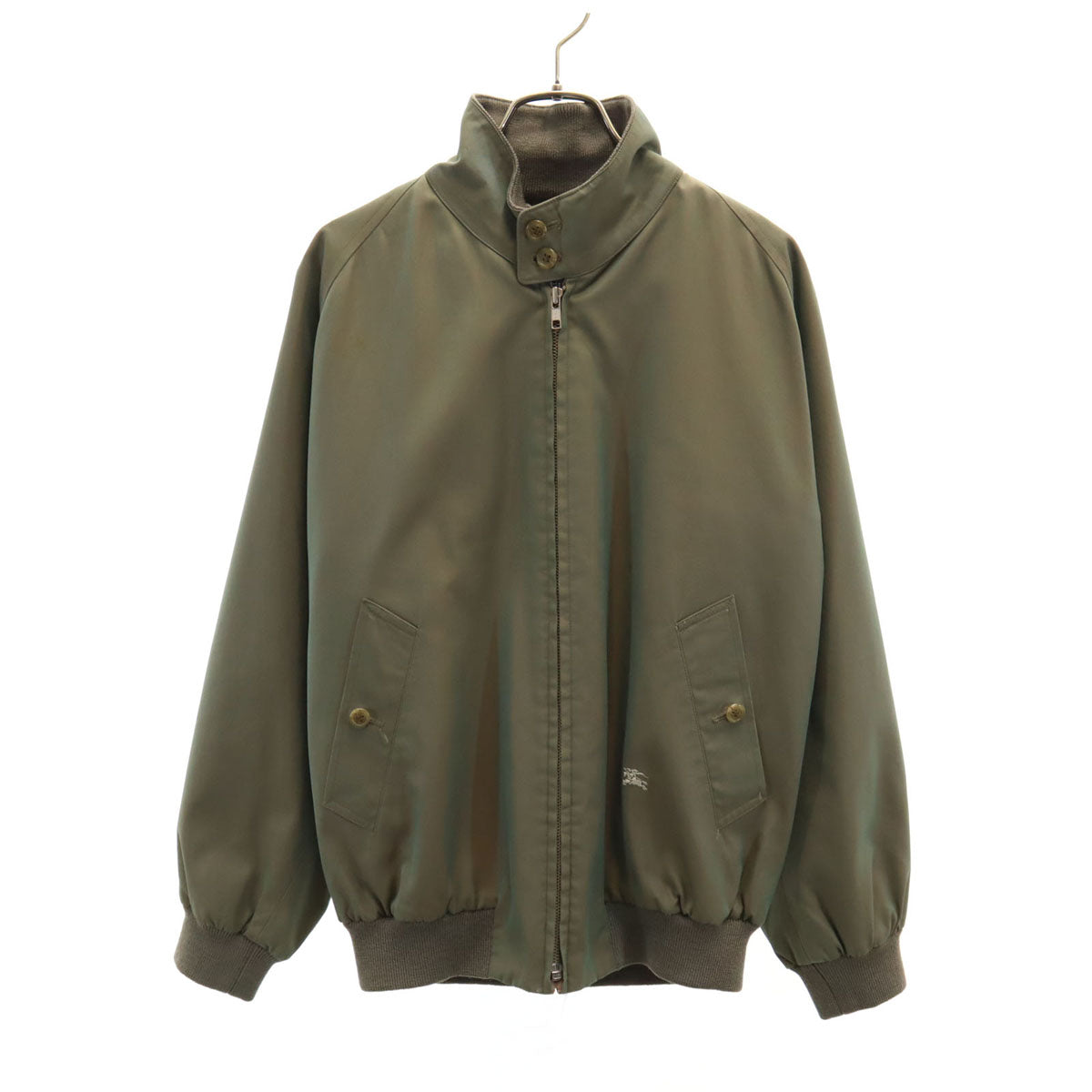 Burberrys 90s Iridescent Harrington Jacket Khaki Size M