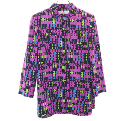 GIVENCHY 90s Geometric Oversized Shirt Purple Size 42