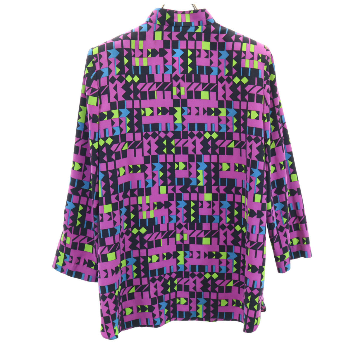 GIVENCHY 90s Geometric Oversized Shirt Purple Size 42