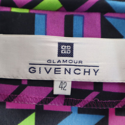 GIVENCHY 90s Geometric Oversized Shirt Purple Size 42