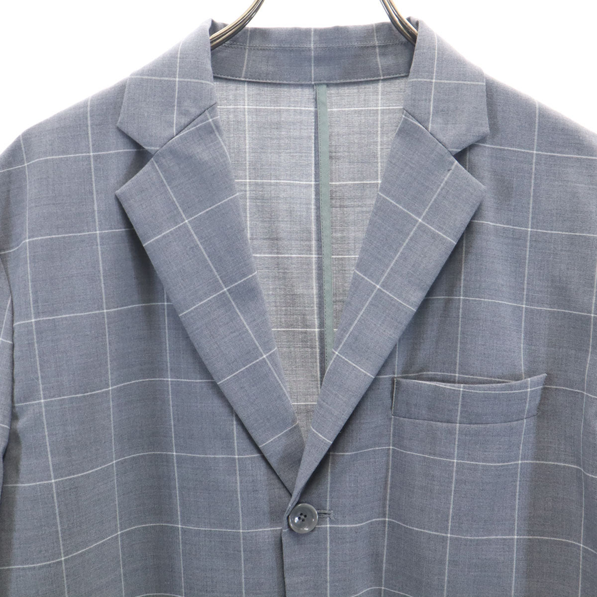 uniform experiment 20SS Windowpane Check Blazer Gray Size 3