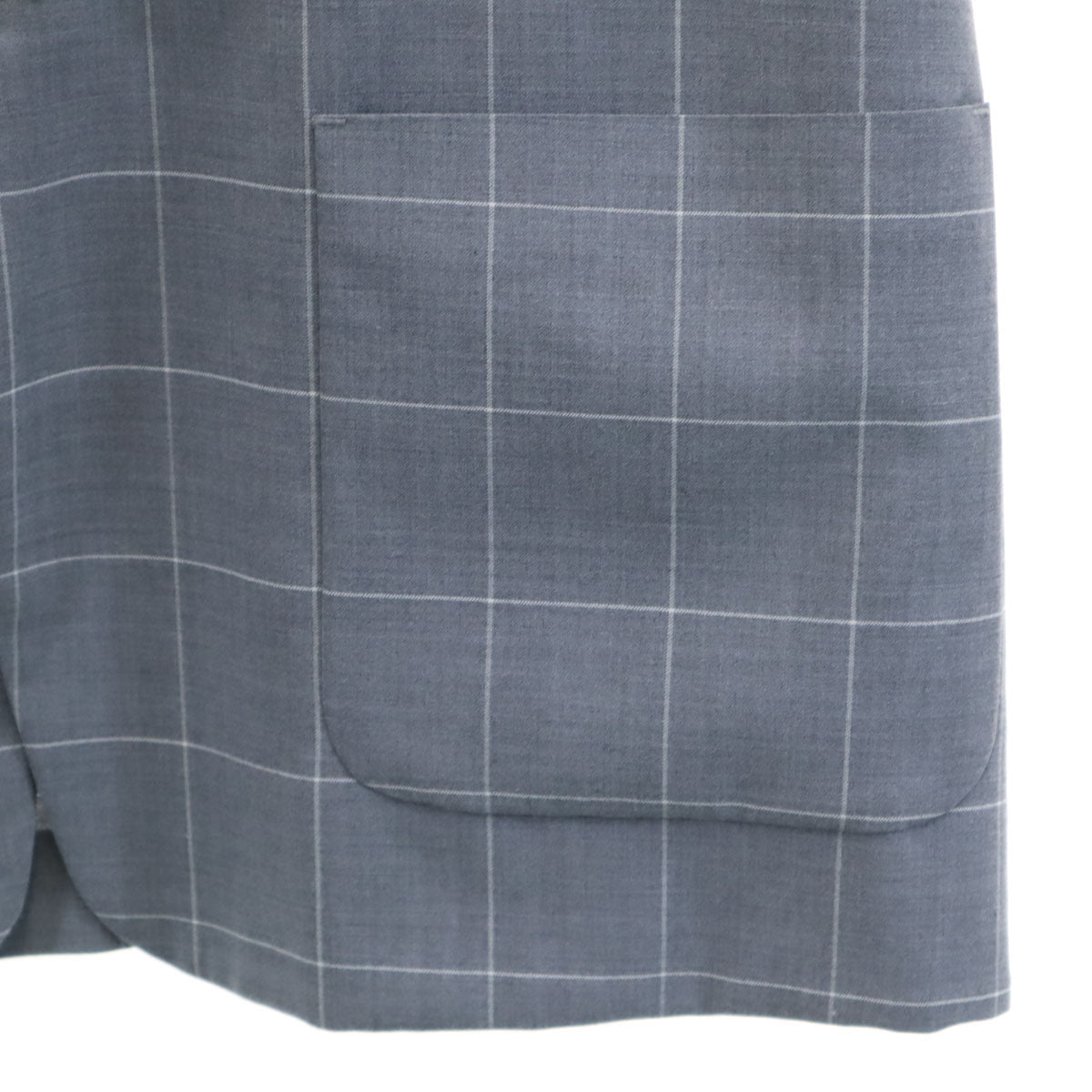 uniform experiment 20SS Windowpane Check Blazer Gray Size 3