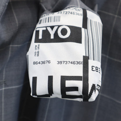 uniform experiment 20SS Windowpane Check Blazer Gray Size 3