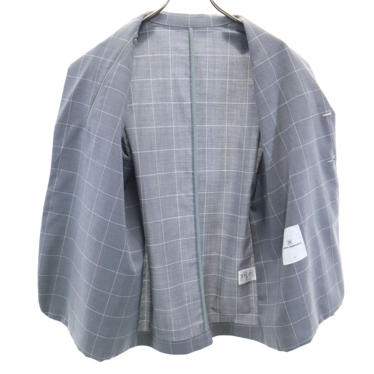 uniform experiment 20SS Windowpane Check Blazer Gray Size 1