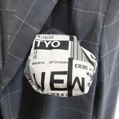 uniform experiment 20SS Windowpane Check Blazer Gray Size 1