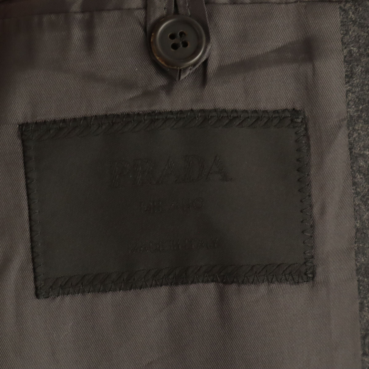 PRADA Italian Tailored Blazer Charcoal Gray Size S
