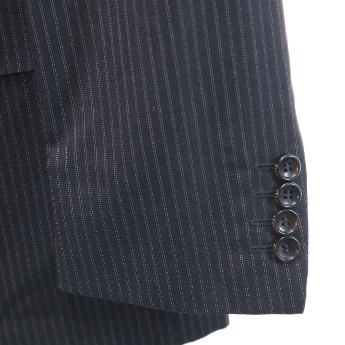 GUCCI Swiss Made Striped Blazer Charcoal Size 48