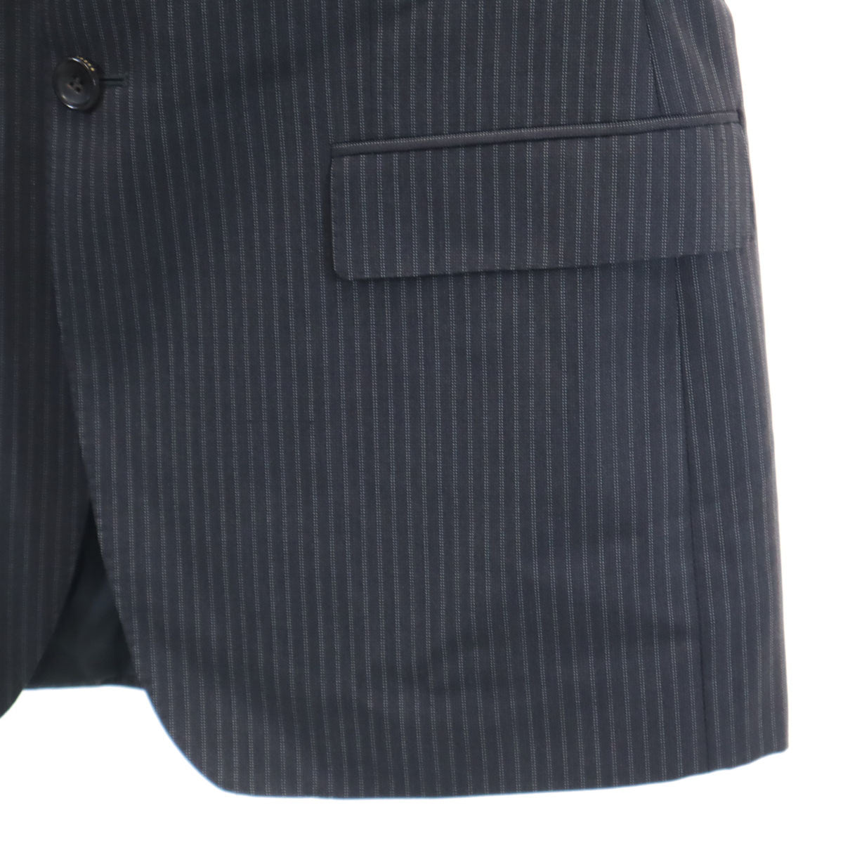 GUCCI Swiss Made Striped Blazer Charcoal Size 48
