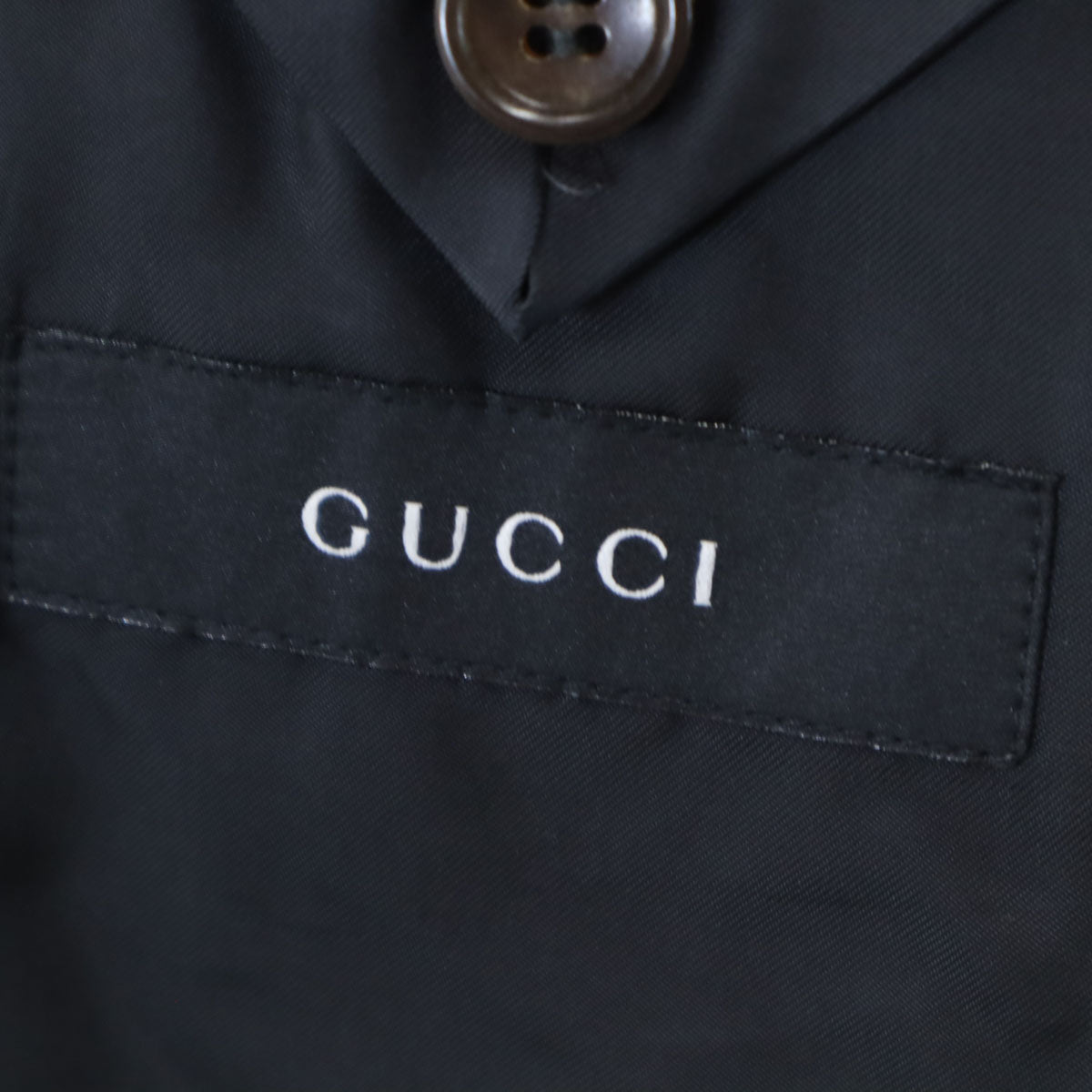 GUCCI Swiss Made Striped Blazer Charcoal Size 48
