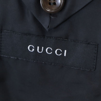 GUCCI Swiss Made Striped Blazer Charcoal Size 48