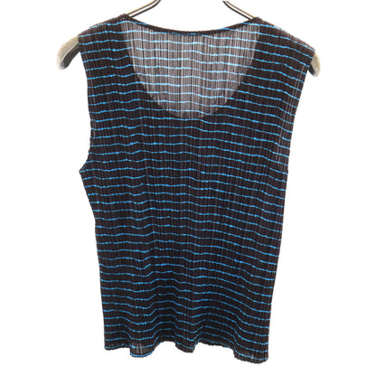 PLEATS PLEASE 90s Striped Pleated Dark Brown Size JP 3