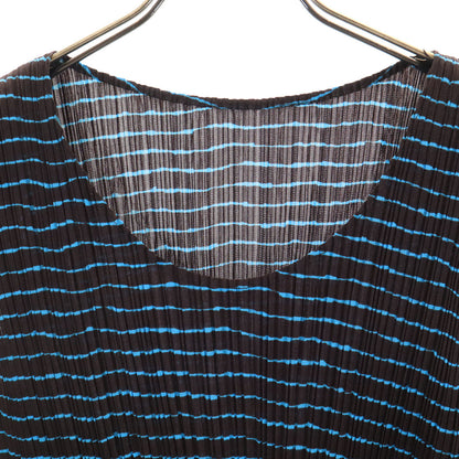 PLEATS PLEASE 90s Striped Pleated Dark Brown Size JP 3