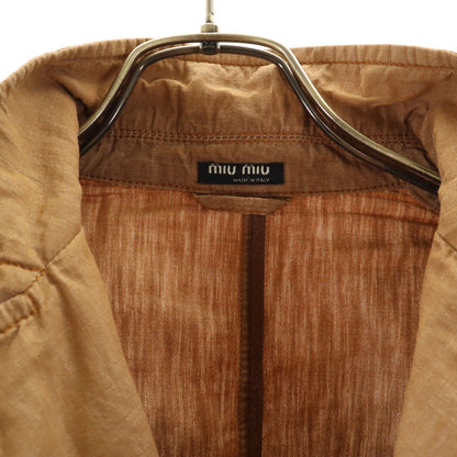 MIUMIU Italian Made Tailored Blazer Beige Size 46