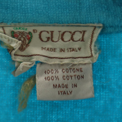 GUCCI 80s Vintage Italian Terry Blazer Light Blue Size 50