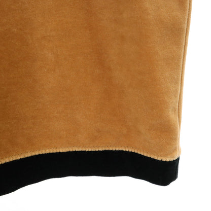 FENDI 90s Made in Italy Velour Half-Zip Polo Brown Size 40