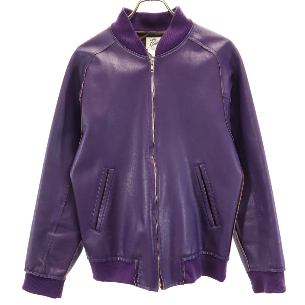 Needles Japan Made Leather Jacket Purple Size XS